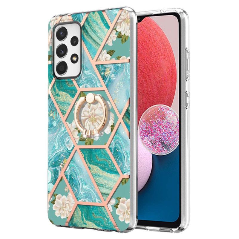 Cover Samsung Galaxy A13 Fiori Ad Anello