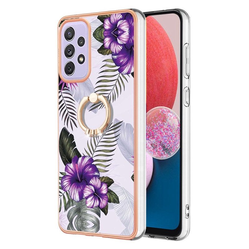 Cover Samsung Galaxy A13 Fiori Ad Anello