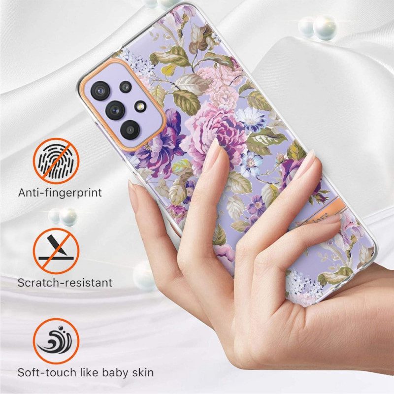 Cover Samsung Galaxy A13 Floreale Senza Soluzione Di Continuità