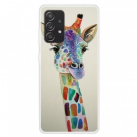 Cover Samsung Galaxy A13 Giraffa Colorata