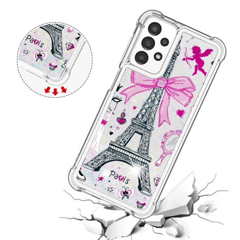 Cover Samsung Galaxy A13 Le Paillettes Della Torre Eiffel