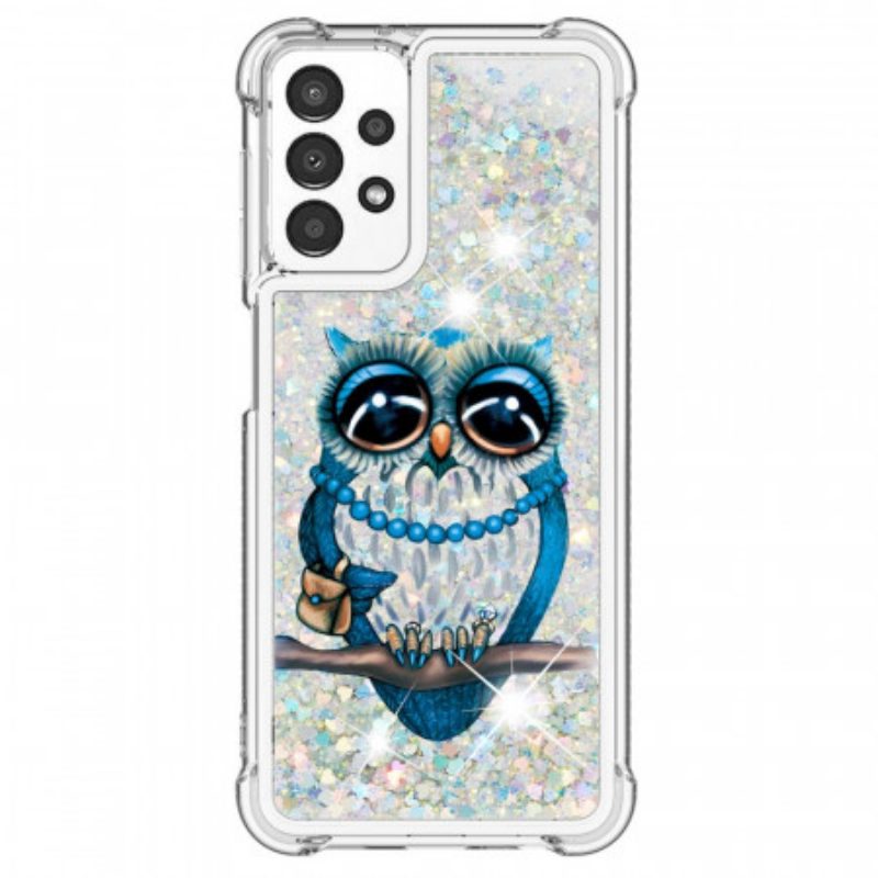 Cover Samsung Galaxy A13 Miss Owl Paillettes