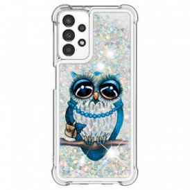 Cover Samsung Galaxy A13 Miss Owl Paillettes
