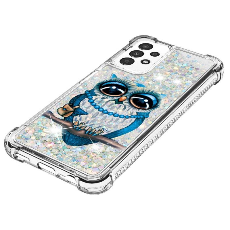 Cover Samsung Galaxy A13 Miss Owl Paillettes