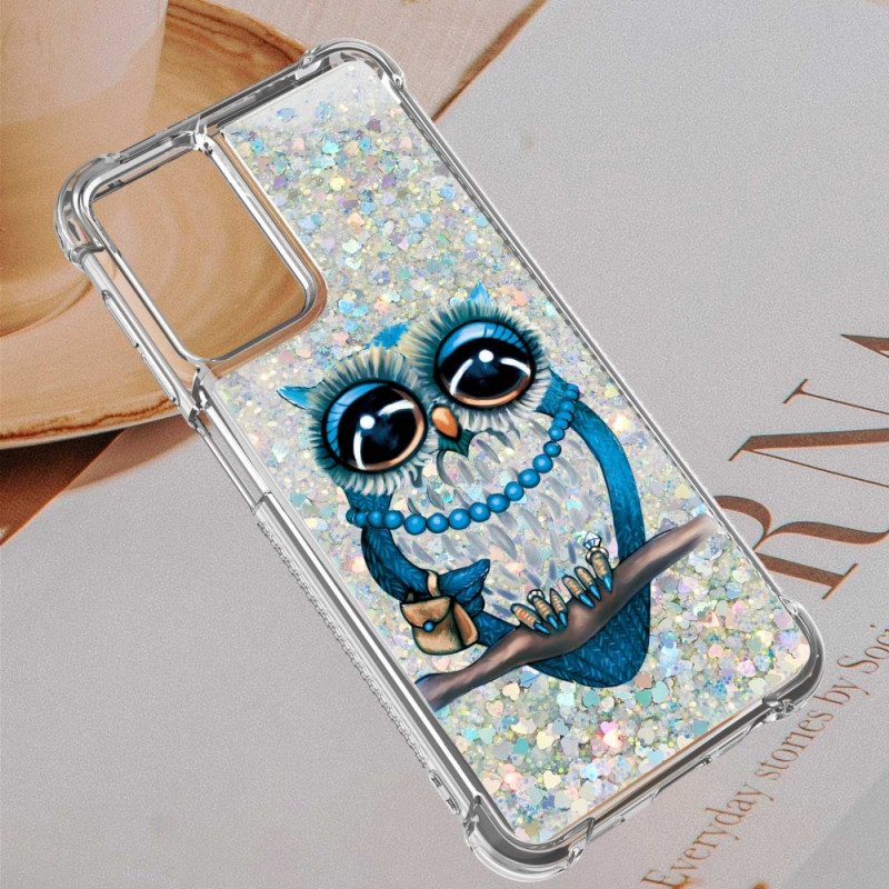 Cover Samsung Galaxy A13 Miss Owl Paillettes