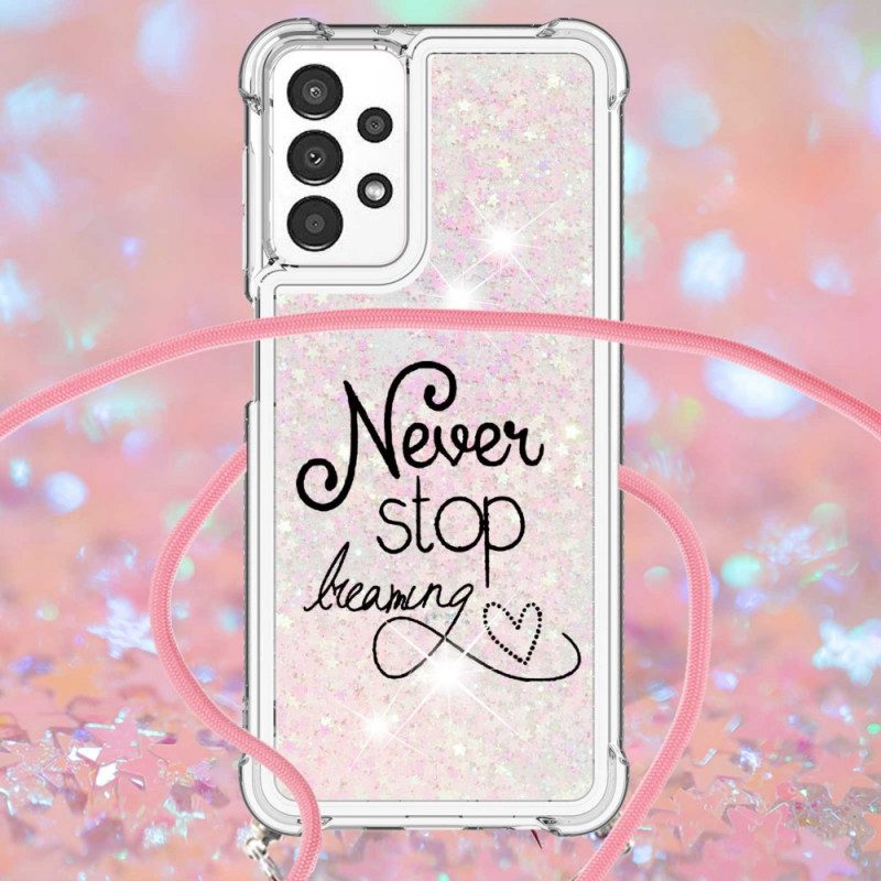 Cover Samsung Galaxy A13 Never Stop Glitter Coulisse