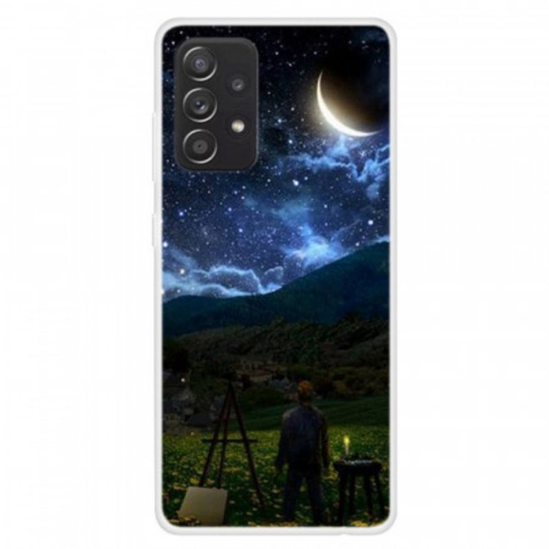 Cover Samsung Galaxy A13 Pittore Nella Notte