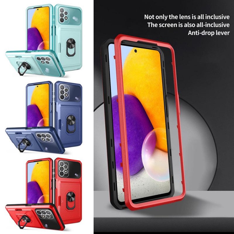 Cover Samsung Galaxy A13 Portacarte E Porta Anelli