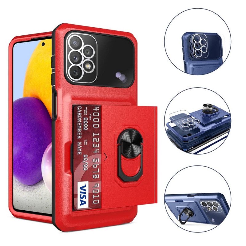 Cover Samsung Galaxy A13 Portacarte E Porta Anelli