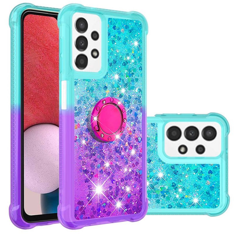 Cover Samsung Galaxy A13 Staffa Ad Anello Glitterata