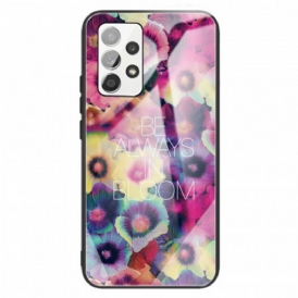 Cover Samsung Galaxy A13 Vetro Temperato Be Always In Bloom