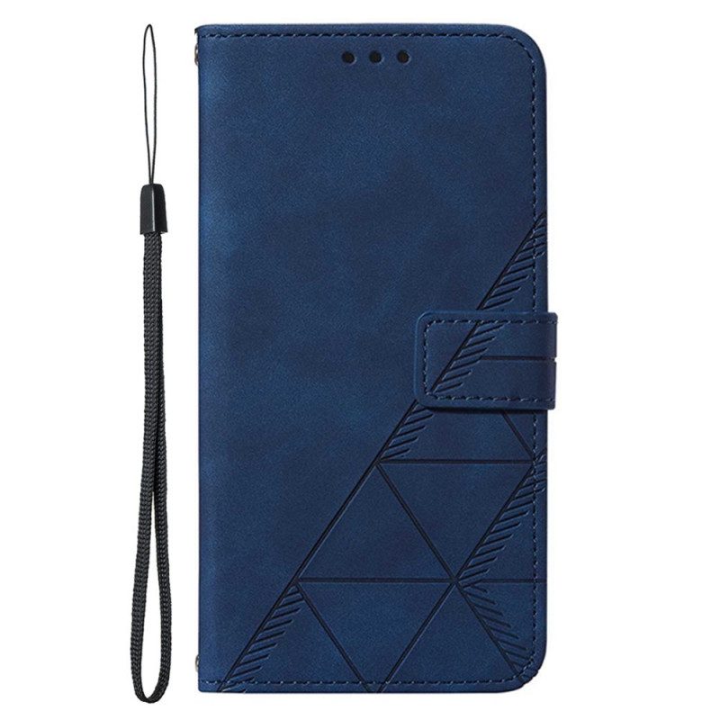 Custodia in pelle Samsung Galaxy A13 Modello Con Cinturino