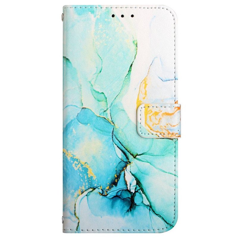 Custodia in pelle Samsung Galaxy A13 Striscia Di Marmo