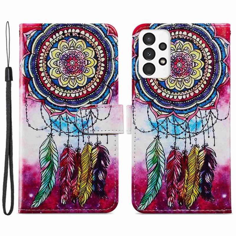 Folio Cover Samsung Galaxy A13 Acchiappasogni Artistico