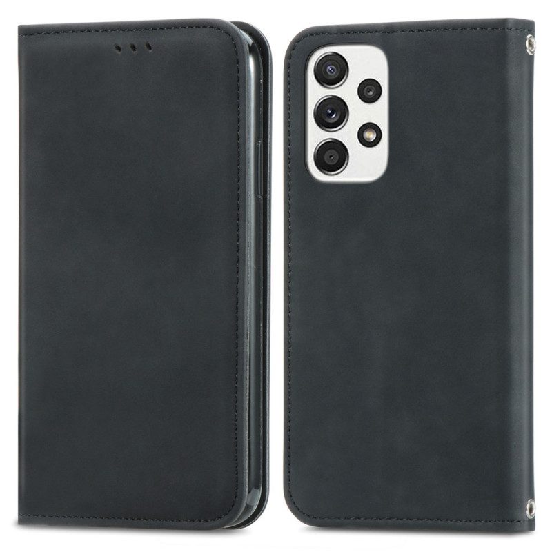 Folio Cover Samsung Galaxy A13 Custodia in pelle Disegno D'epoca