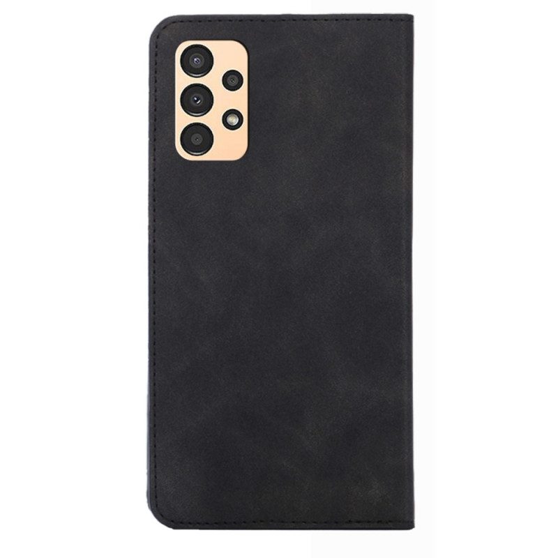 Folio Cover Samsung Galaxy A13 Custodia in pelle Tocco Di Pelle