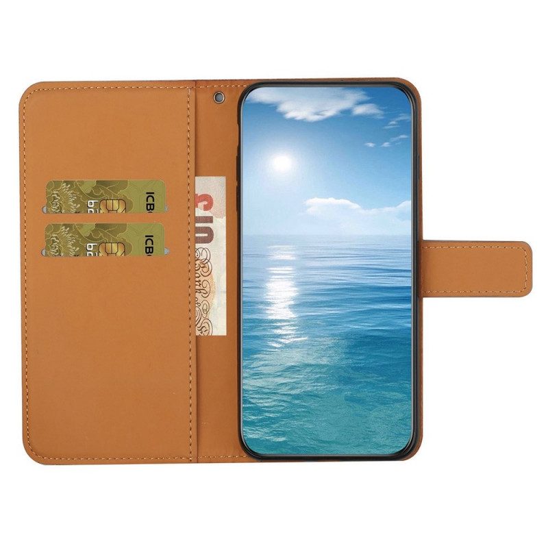 Folio Cover Samsung Galaxy A13 Modello Di Arazzo