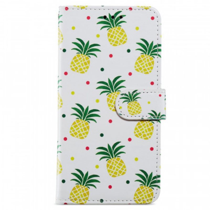 Folio Cover Samsung Galaxy A13 Più Ananas