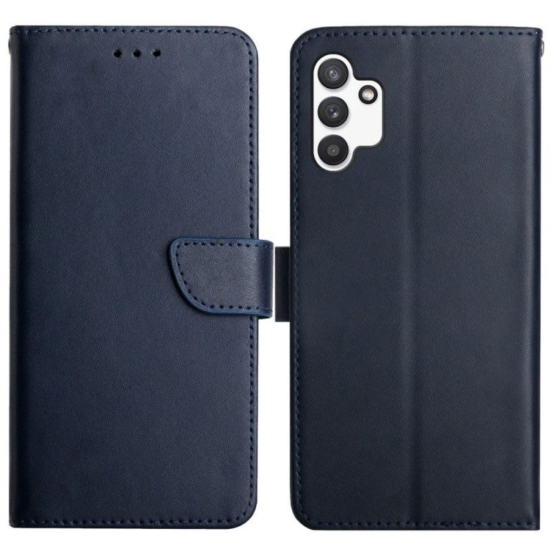 Folio Cover Samsung Galaxy A13 Vera Pelle Nappa