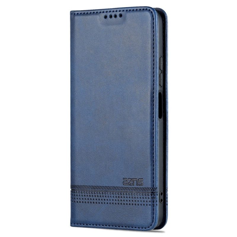 Folio Cover Poco X4 GT Custodia in pelle Marca Azns Ecopelle