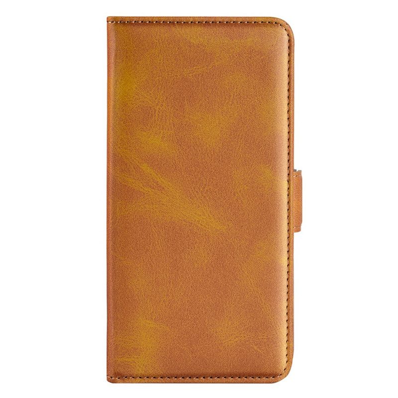 Custodia in pelle Realme 8i Folio Cover Doppio Lembo