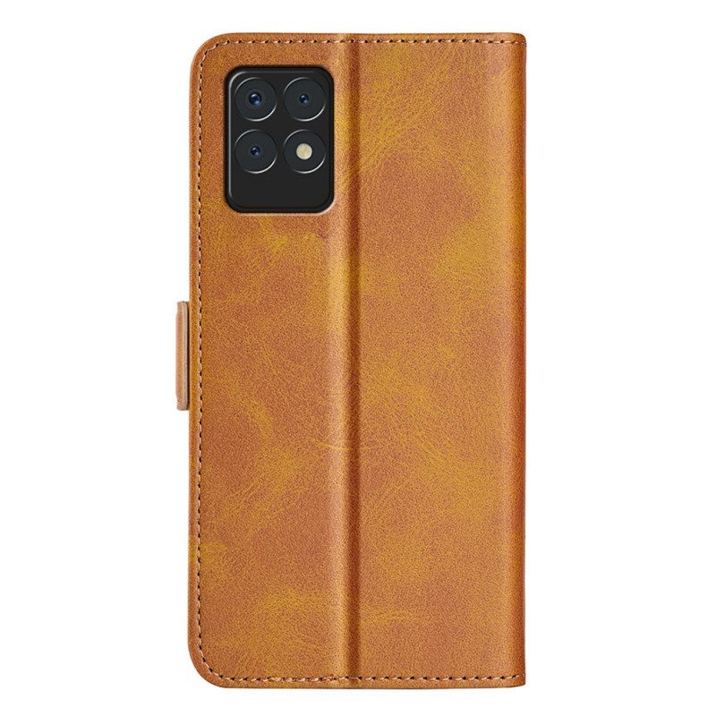 Custodia in pelle Realme 8i Folio Cover Doppio Lembo