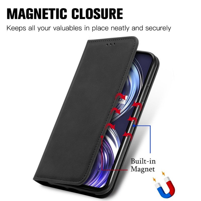 Folio Cover Realme 8i Custodia in pelle Design Skin-touch