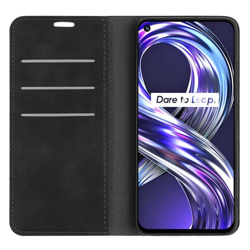 Folio Cover Realme 8i Custodia in pelle Morbidezza Al Tatto