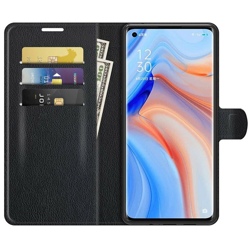 Custodia A Portafoglio Oppo Find X3 Neo Classico