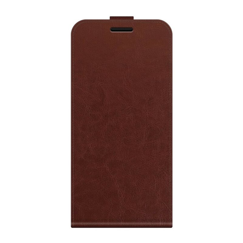 Custodia in pelle Oppo Find X3 Neo Folio Cover Patta Verticale Effetto Pelle