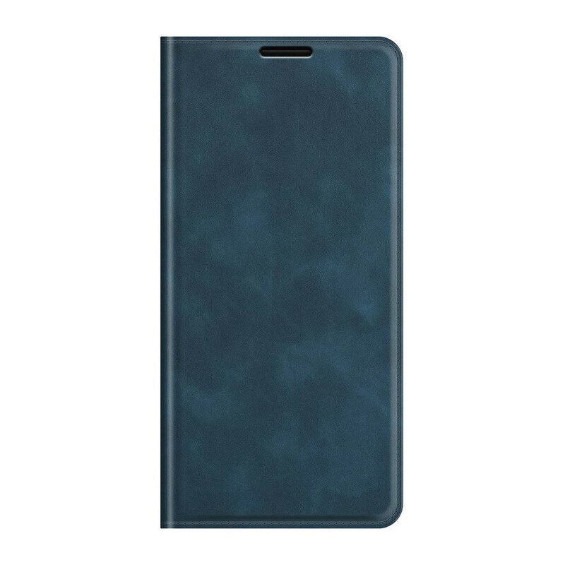 Folio Cover Oppo Find X3 Neo Custodia in pelle Effetto Pelle Silky Touch