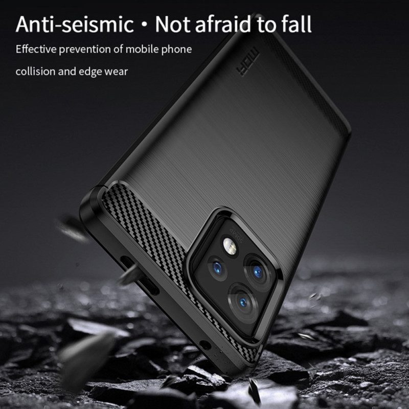 Cover Motorola Edge 40 Pro Fibra Di Carbonio Spazzolata Mofi