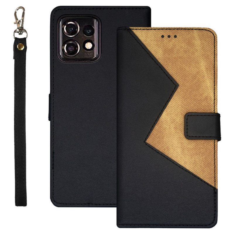 Folio Cover Motorola Edge 40 Pro Bicolore Idewei