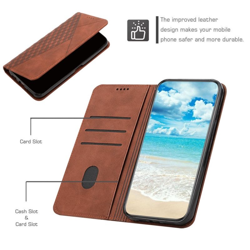 Folio Cover Motorola Edge 40 Pro Custodia in pelle Modello 3d