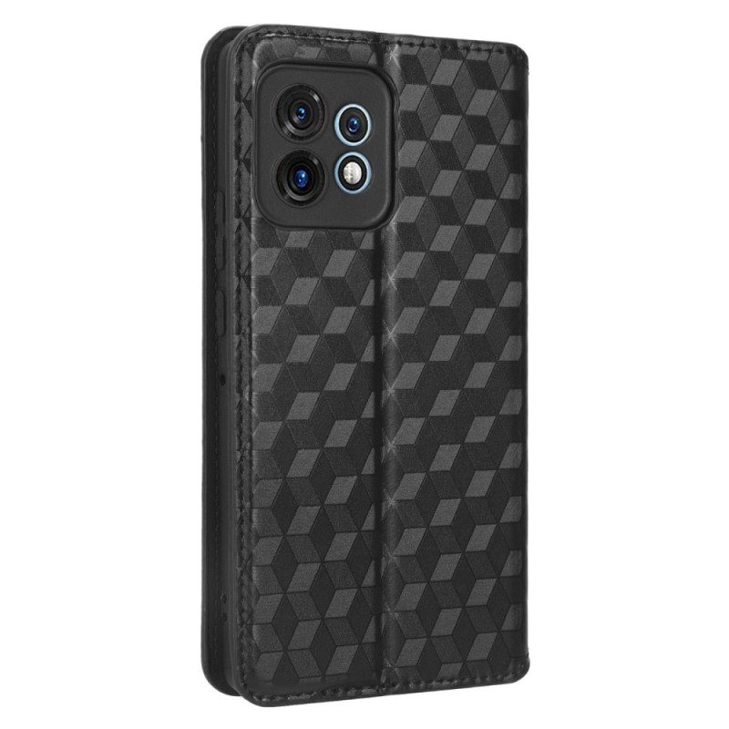 Folio Cover Motorola Edge 40 Pro Custodia in pelle Modello 3d