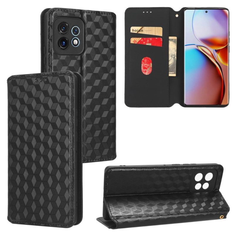 Folio Cover Motorola Edge 40 Pro Custodia in pelle Modello 3d