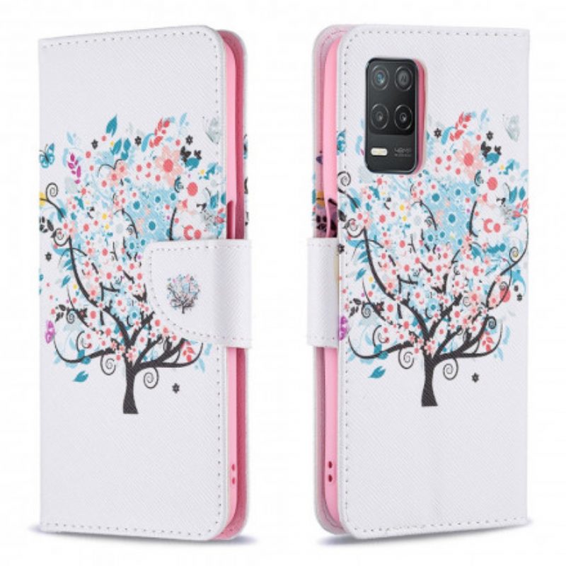 Folio Cover Realme 8 5G Albero Fiorito