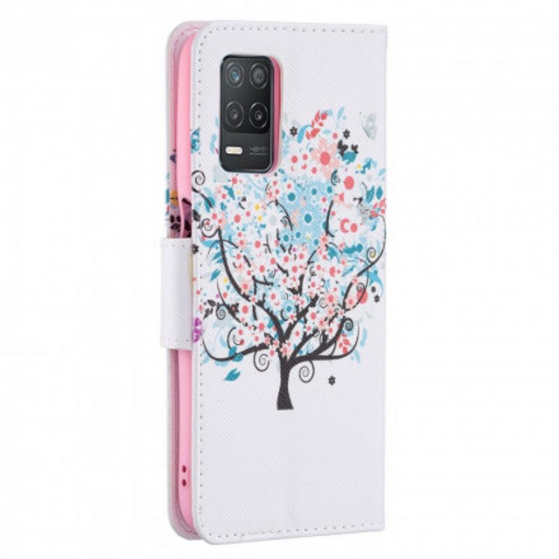 Folio Cover Realme 8 5G Albero Fiorito