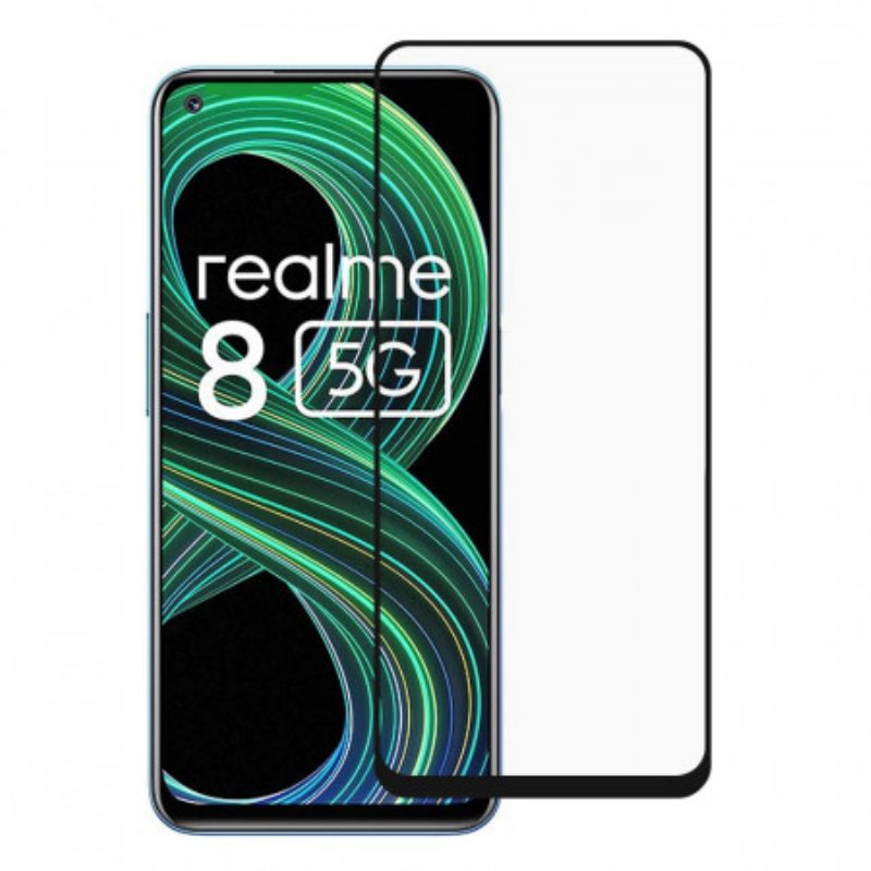 Proteggi Schermo In Vetro Temperato Con Bordo Nero Per Realme 8 5G