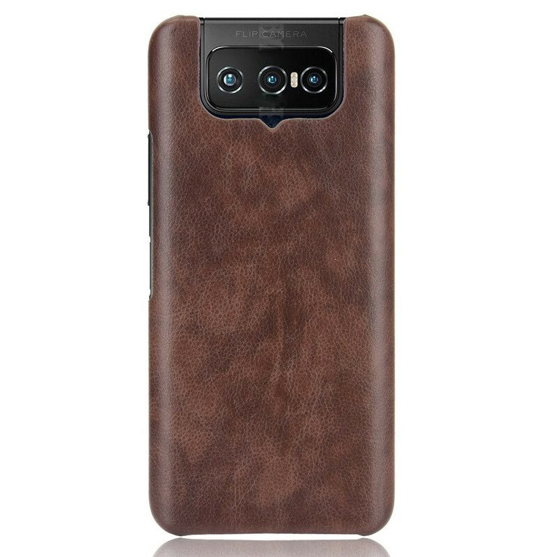 Cover Asus Zenfone 7 / 7 Pro Effetto Pelle Litchi