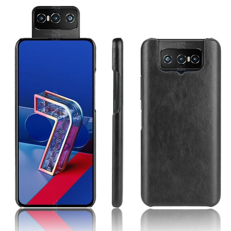 Cover Asus Zenfone 7 / 7 Pro Effetto Pelle Litchi