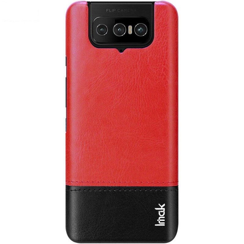 Cover Asus Zenfone 7 / 7 Pro Imak Serie Ruiyi Effetto Pelle