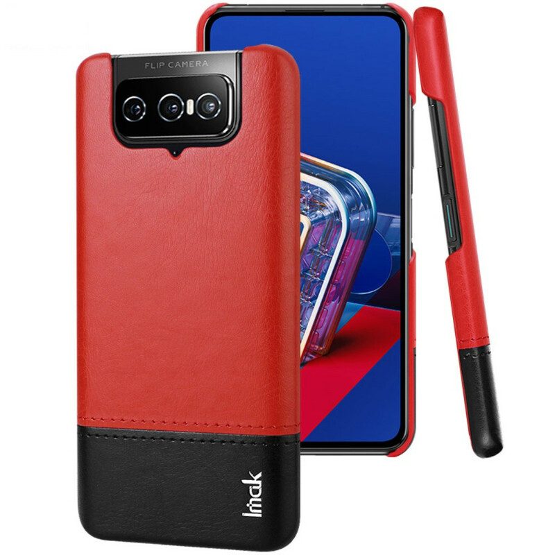 Cover Asus Zenfone 7 / 7 Pro Imak Serie Ruiyi Effetto Pelle