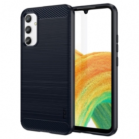 Cover Samsung Galaxy A34 5G Fibra Di Carbonio Spazzolata Mofi