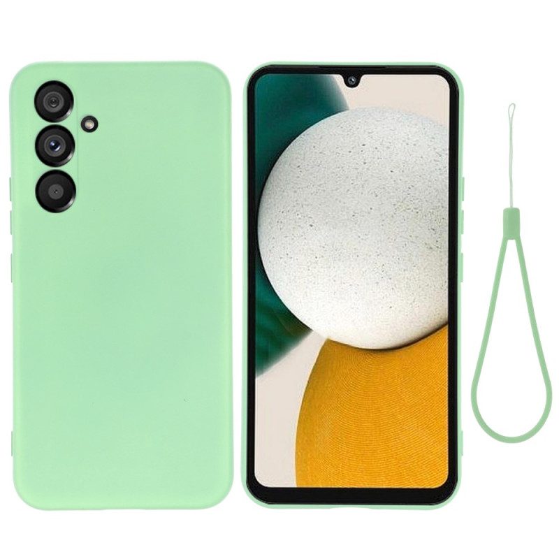 Cover Samsung Galaxy A34 5G Silicone Liquido Con Cordino