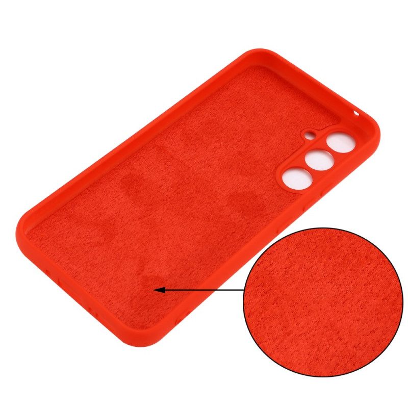 Cover Samsung Galaxy A34 5G Silicone Liquido Con Cordino