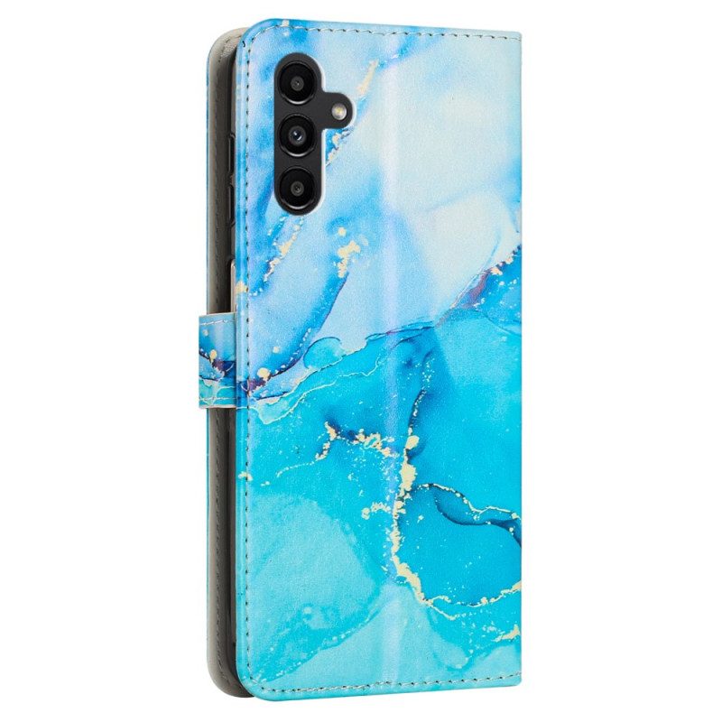 Custodia in pelle Samsung Galaxy A34 5G Striscia Di Marmo