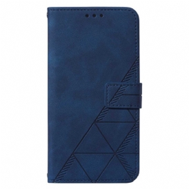 Custodia in pelle Samsung Galaxy A34 5G Triangoli Di Cinturino