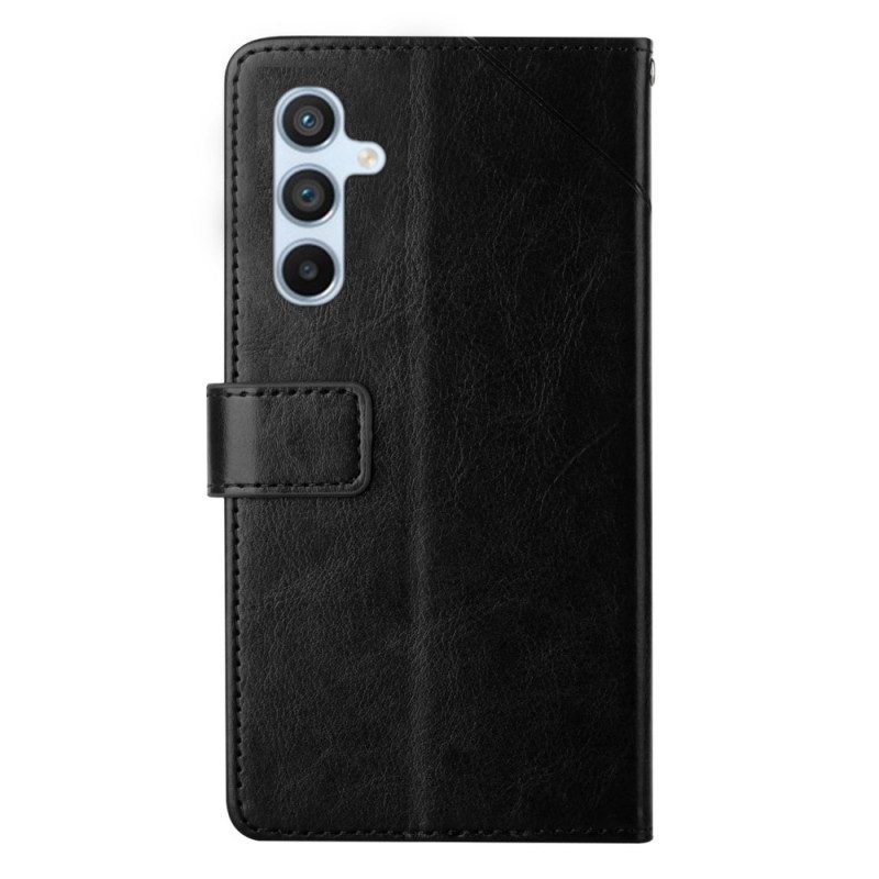 Custodia in pelle Samsung Galaxy A34 5G Y Strappy Design