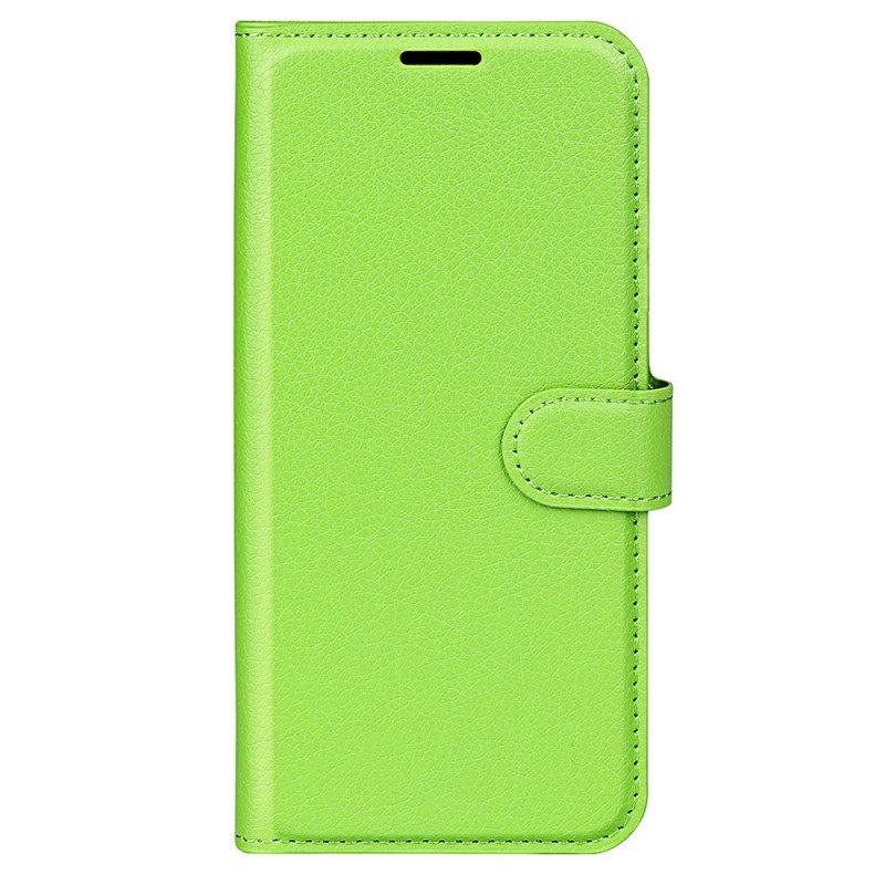 Folio Cover Samsung Galaxy A34 5G Classico Effetto Pelle Litchi